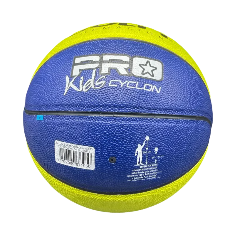 BALON BASKET # 5 GOLTY CUERO FORMACION KIDS CYCLON - Imagen 4