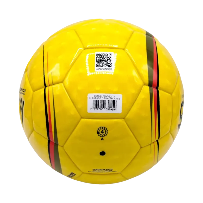BALON FUTBOL # 5 GOLTY PROF DORADO TERMOTECH - Imagen 4