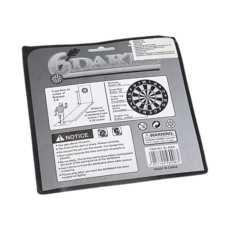 JUEGO DARDOS PUNTA METÁLICA X 6 - Imagen 2