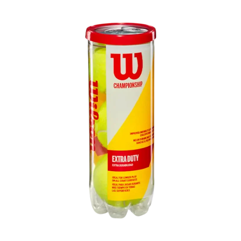 BOLA TENNIS X 3 WILSON TAPA ROJA - Imagen 3