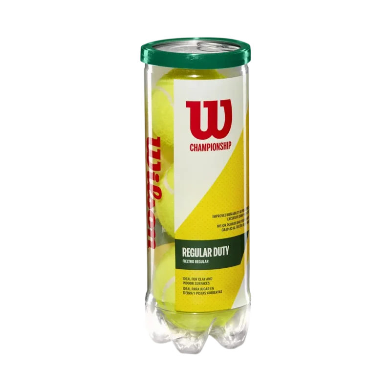 BOLA TENNIS X 3 WILSON TAPA VERDE - Imagen 2