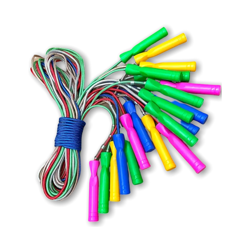 CUERDA DE SALTO NYLON MANGO PLÁSTICO RESORTE X UNIDAD - Imagen 2