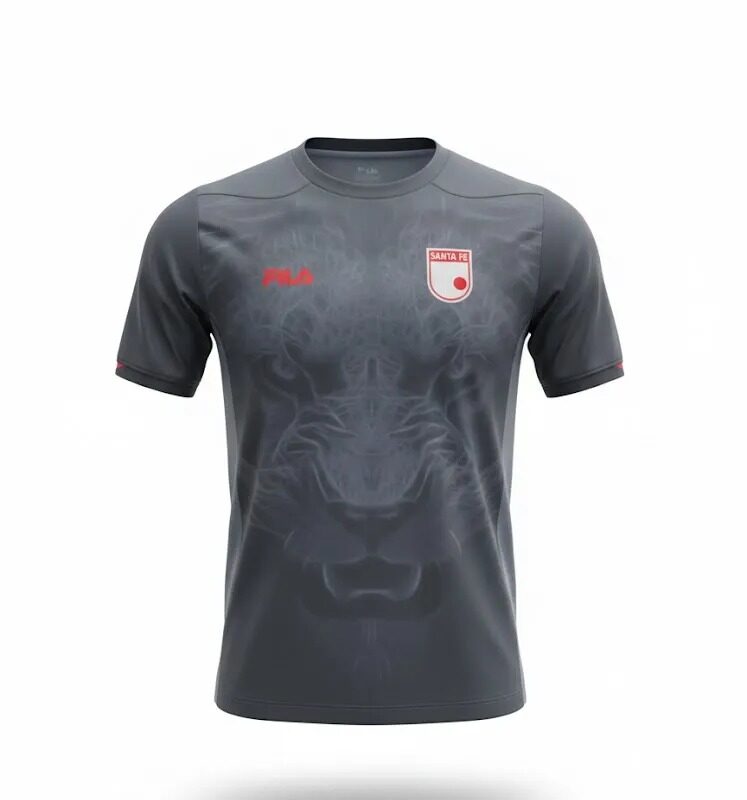 BUZO PORTERO GRIS OSCURO SANTA FE 2025 SIN ESTAMPADOS