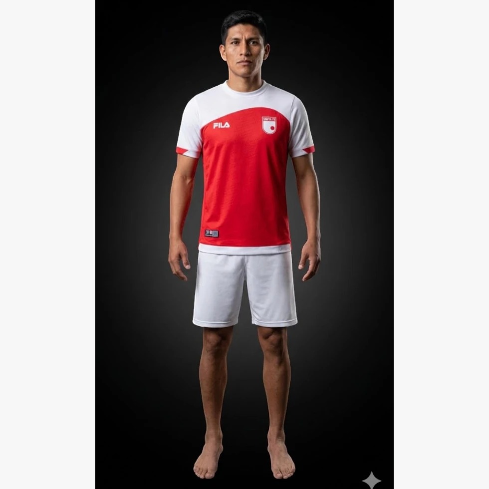 CAMISETA SANTA FE 2025 - ROJA (SIN ESTAMPADOS) + OBSEQUIO