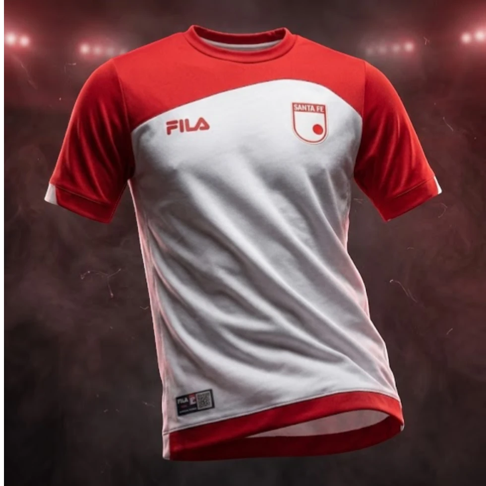 CAMISETA SANTA FE 2025 - BLANCA (SIN ESTAMPADOS)