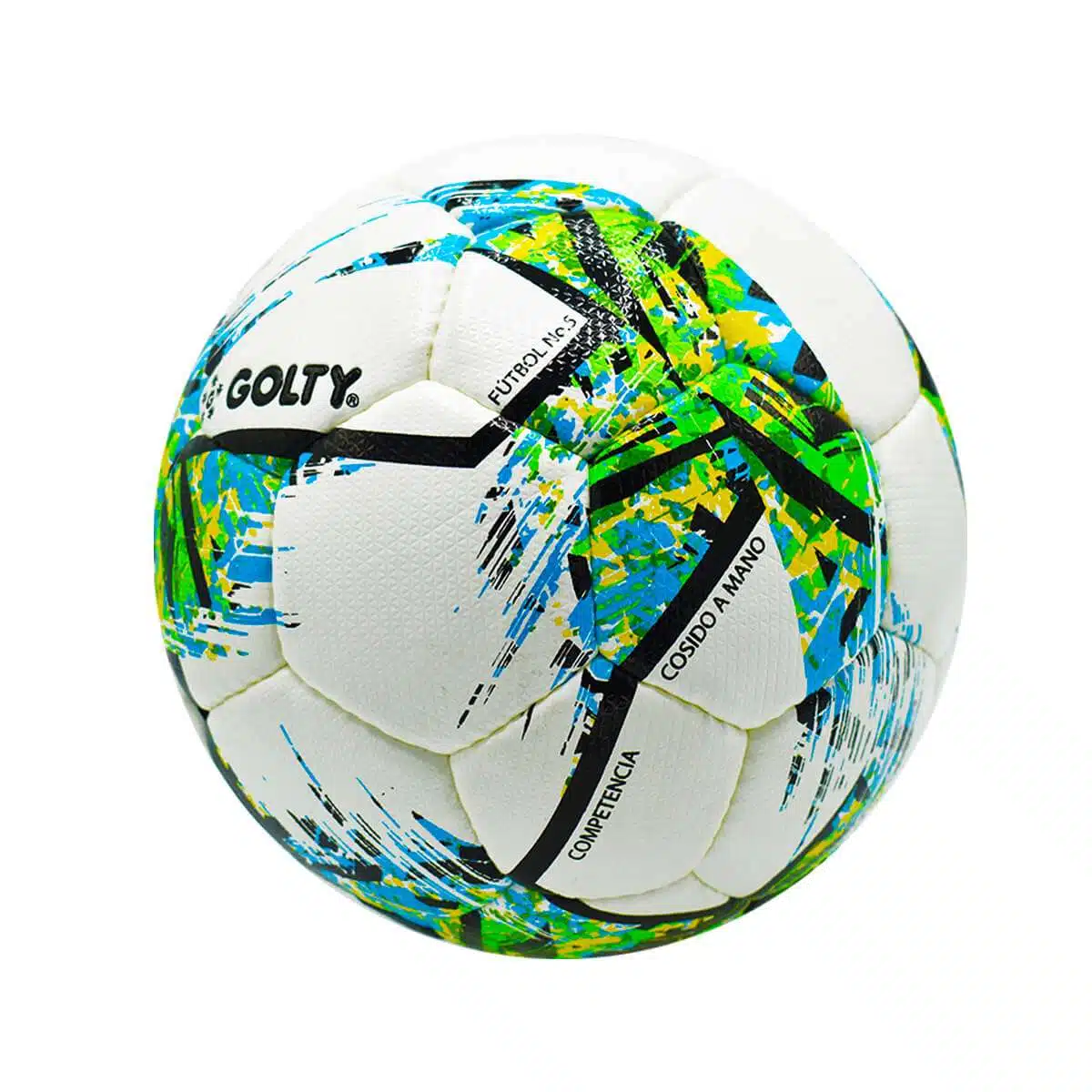 BALON FUTBOL # 5 GOLTY FGC COCIDO A MANO - Imagen 2